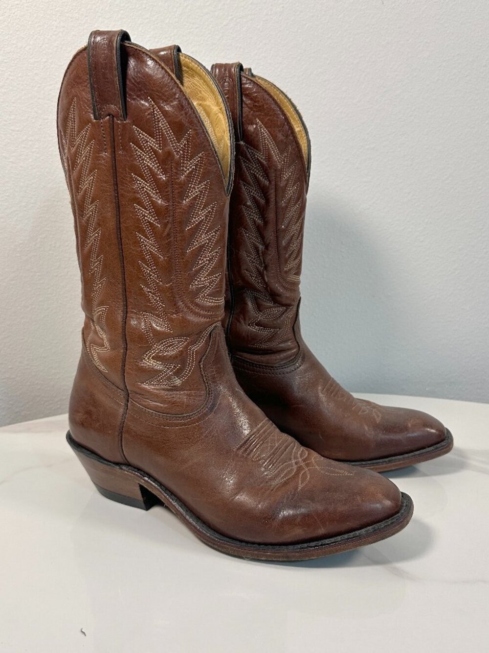 Boulet Leather Cowboy Boots SKU 8064